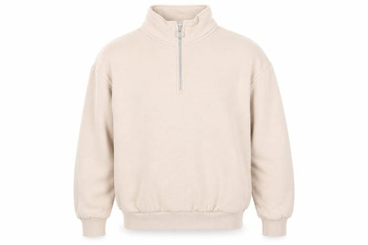 Bershka Mens Ivory Cotton Pullover Sweatshirt Size S