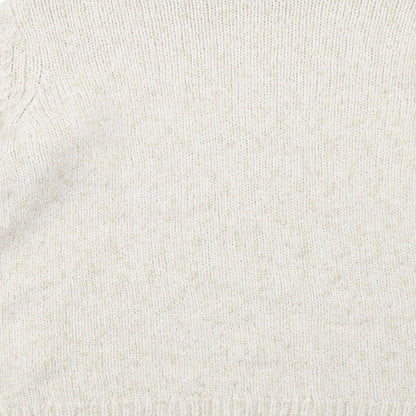 Fransa Womens Ivory Mock Neck Nylon Pullover Jumper Size M