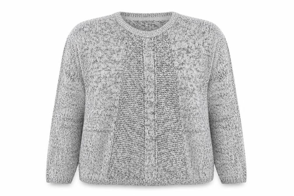 NEXT Womens Grey Round Neck Cotton Pullover Jumper Size 12