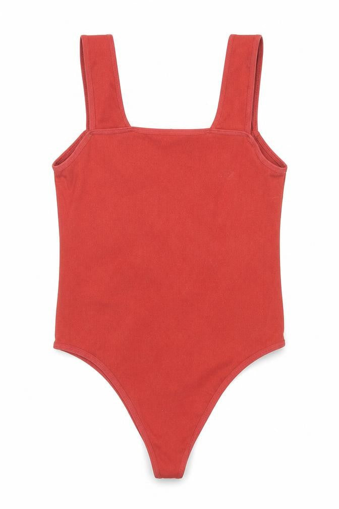 Urban Outfitters Womens Red Polyamide Bodysuit One-Piece Size S Pullover