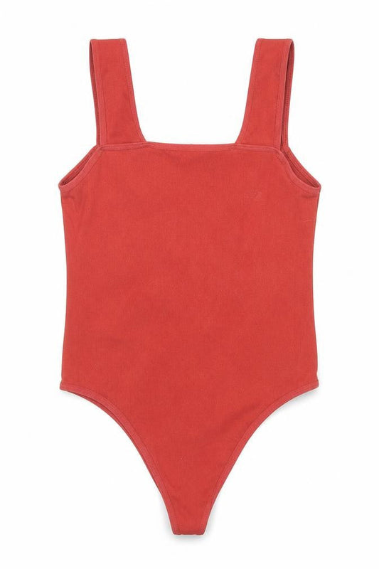 Urban Outfitters Womens Red Polyamide Bodysuit One-Piece Size S Pullover