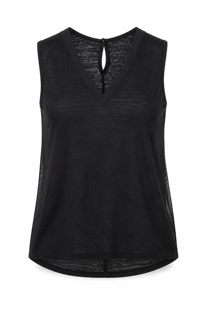 Savida Womens Black Polyester Basic Blouse Size 10 V-Neck