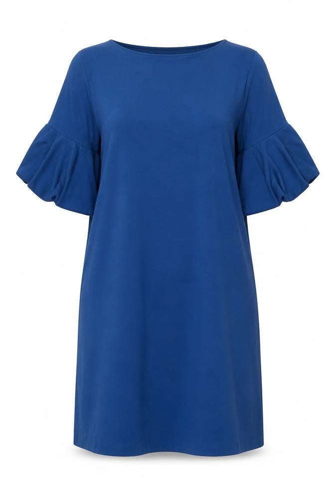 Marks and Spencer Womens Blue Polyester A-Line Size 14 Round Neck Pullover