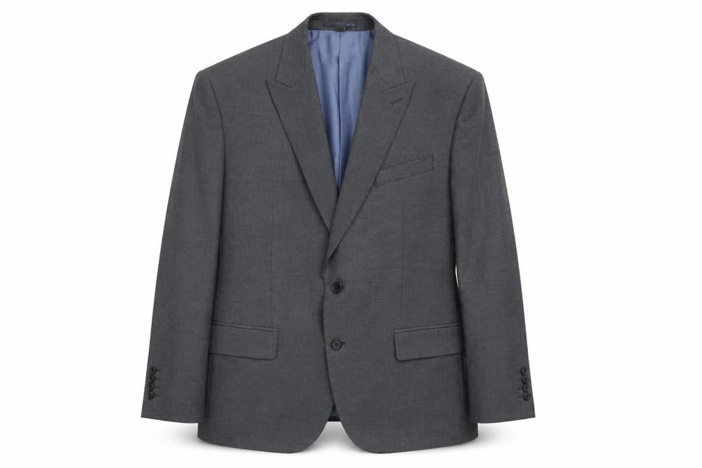 Marks & Spencer Mens Blue Polyester Jacket Suit Jacket Size 42 Regular