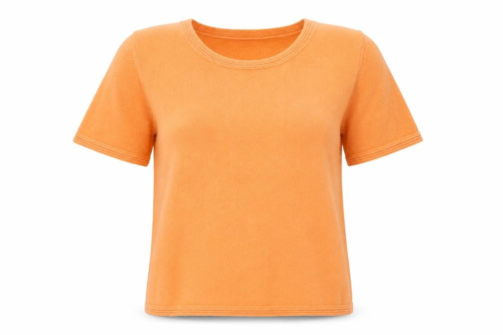 Classics Womens Orange Round Neck Acrylic Pullover Jumper Size 16