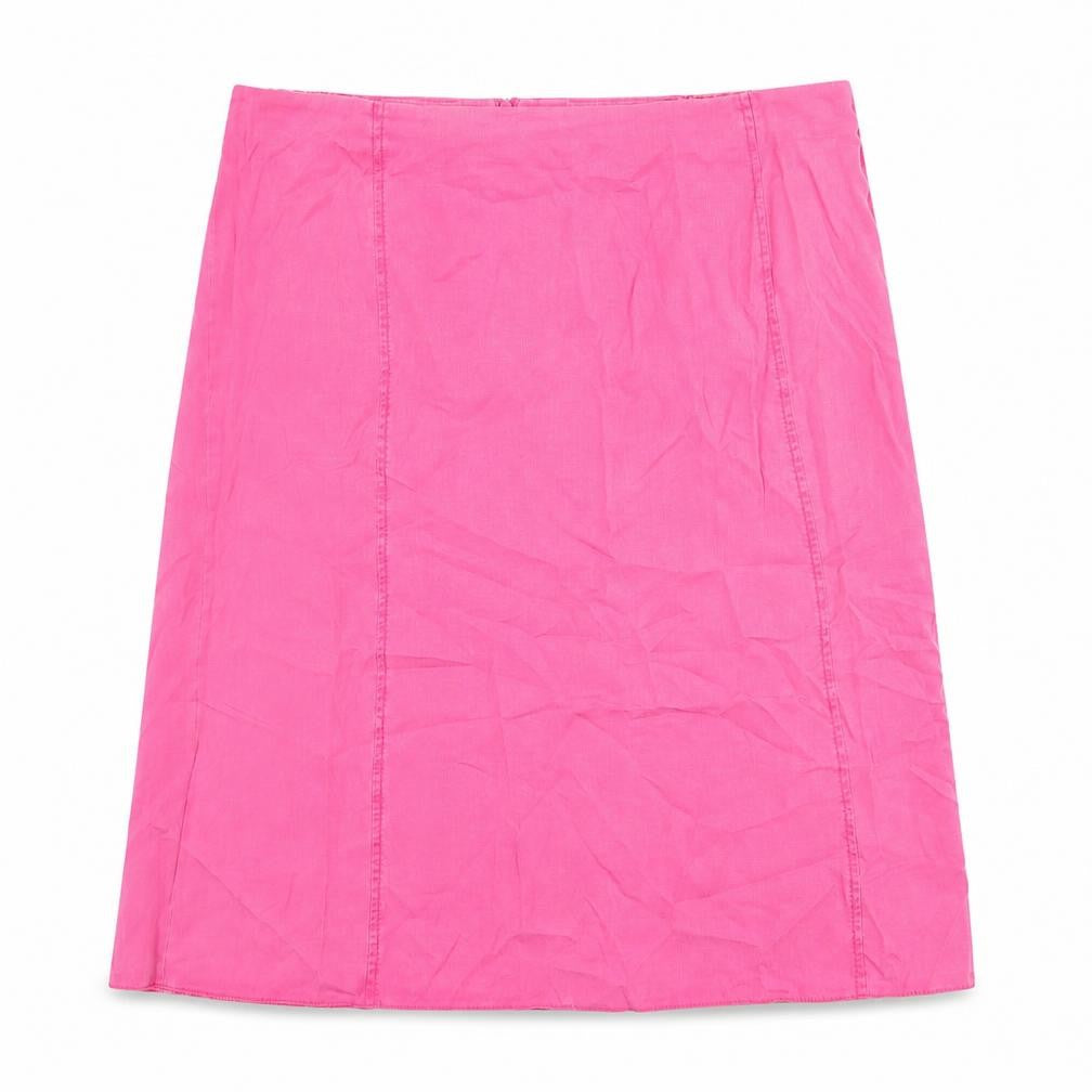 Ann Harvey Womens Pink Polyester A-Line Skirt Size 22 Zip