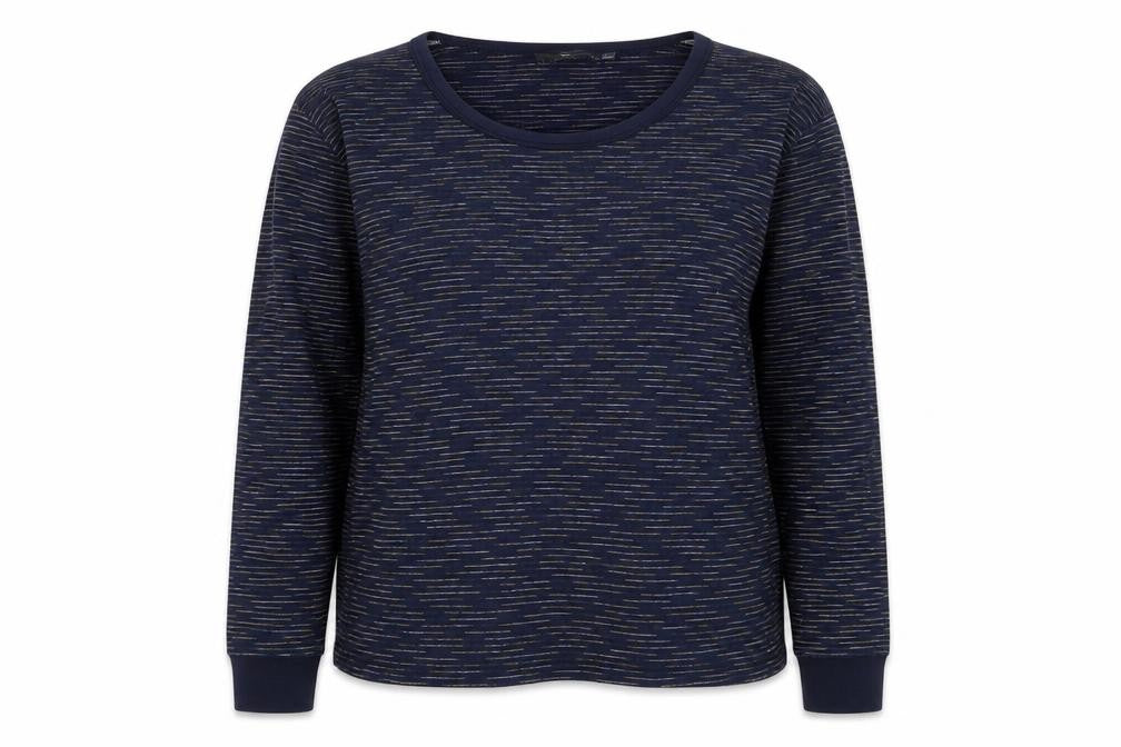 Septwolves Womens Blue Polyester Pullover Sweatshirt Size 2XL Pullover