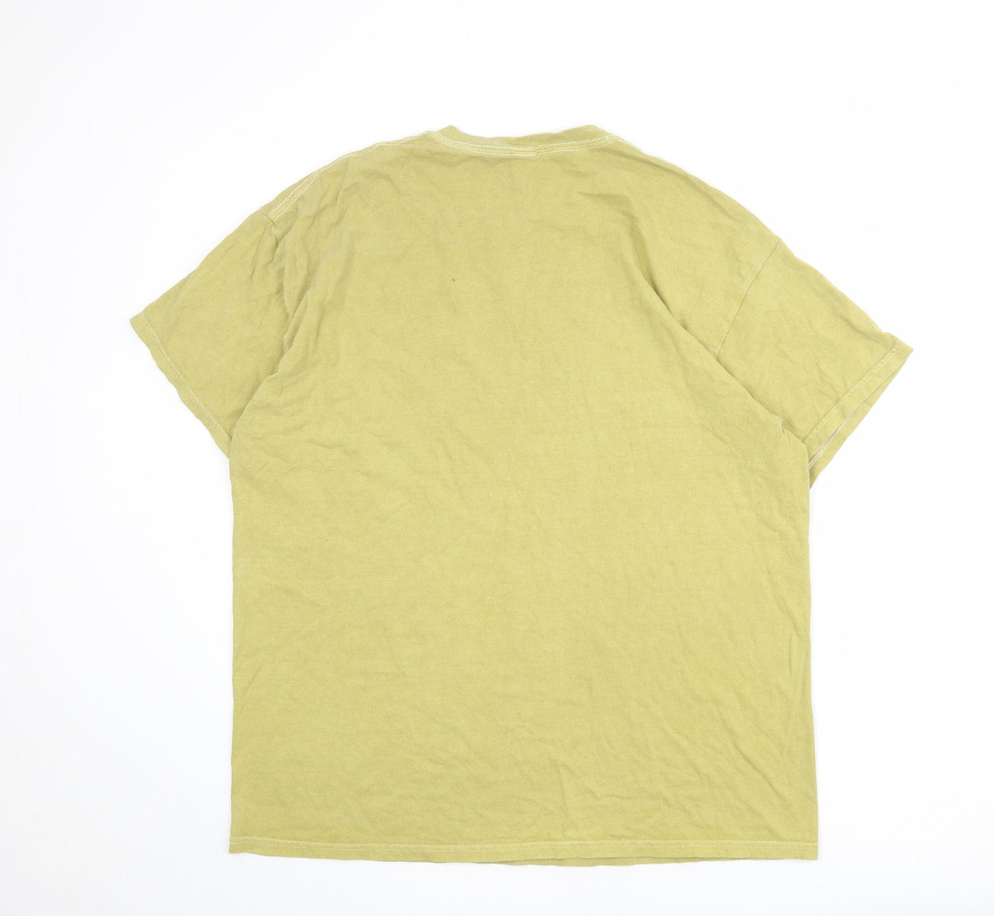 Urban Outfitters Womens Green Polyester Basic T-Shirt Size M Crew Neck - Humanity