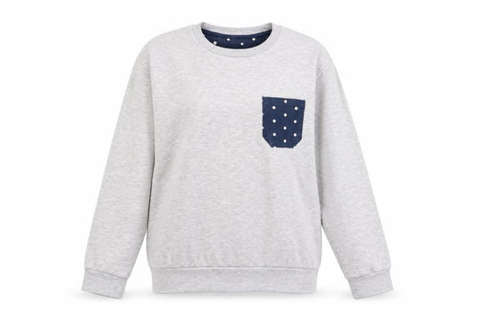 Zara Womens Grey Cotton Pullover Sweatshirt Size S Pullover