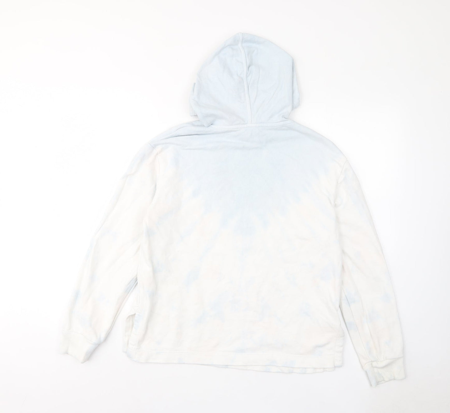 Marks and Spencer Womens Blue Cotton Pullover Hoodie Size 12 Pullover