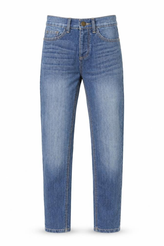 Denim & Co. Womens Blue Cotton Skinny Jeans Size 26 in L30 in Slim Button - Washed Denim Look