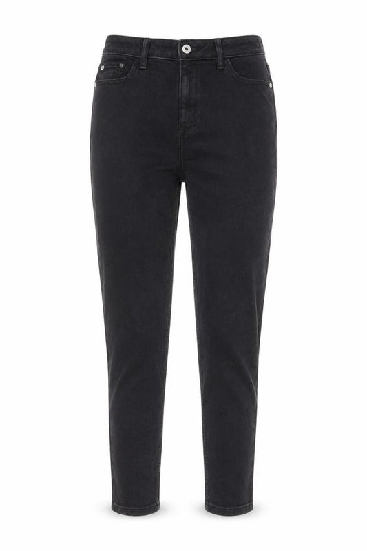 F&F Womens Black Cotton Skinny Jeans Size 6 L26 in Regular Zip