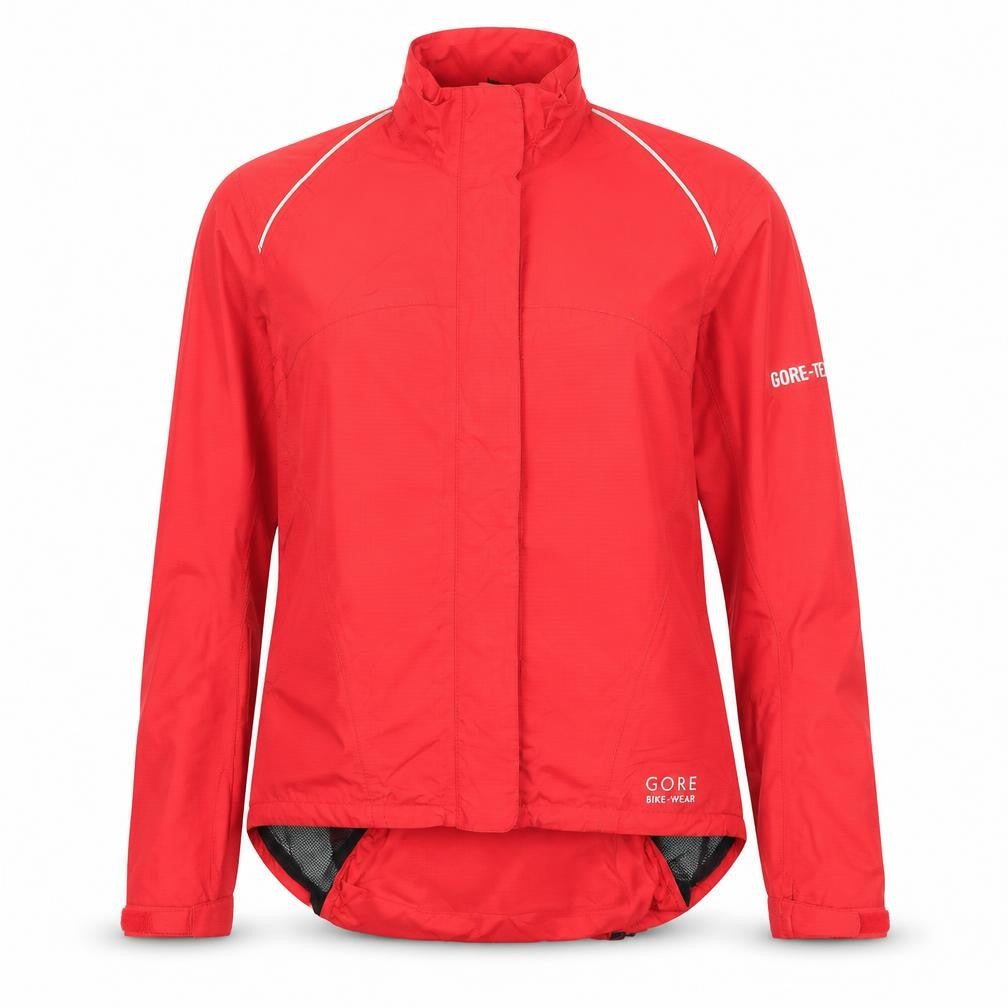 Gore Womens Red Windbreaker Jacket Size 8 Zip - Logo Water Resistant