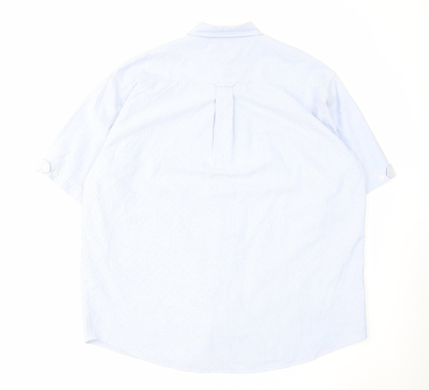 Hawkshead Mens Blue Cotton Button-Up Size L Collared Button