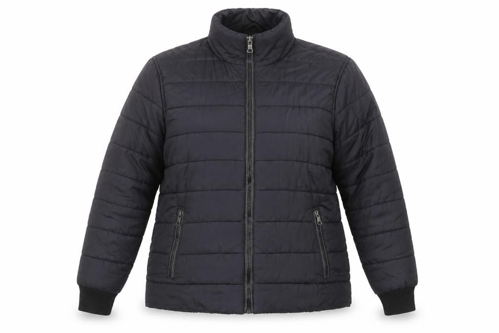 Marks & Spencer Womens Black Quilted Jacket Size 2XL Zip - Zipped Pockets