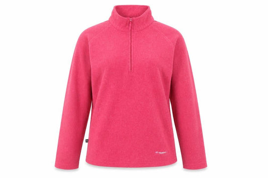 Mountain Life Womens Pink Polyester Pullover Sweatshirt Size 14 Zip - Quarter-Zip