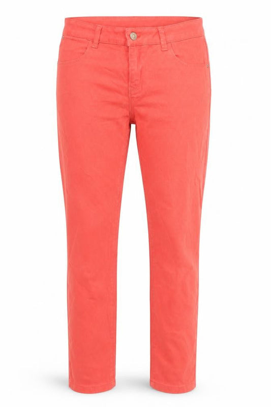 Topshop Womens Red Cotton Skinny Jeans Size 30 in L24 in Regular Zip - Stretch