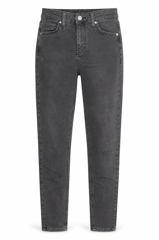 Topshop Womens Grey Cotton Skinny Jeans Size 26 in L32 in Regular Zip