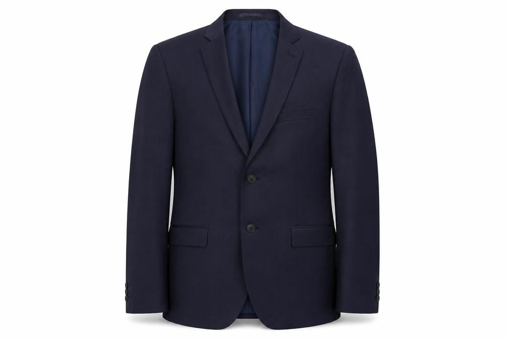 Marks & Spencer Mens Blue Wool Jacket Blazer Size 38 Regular