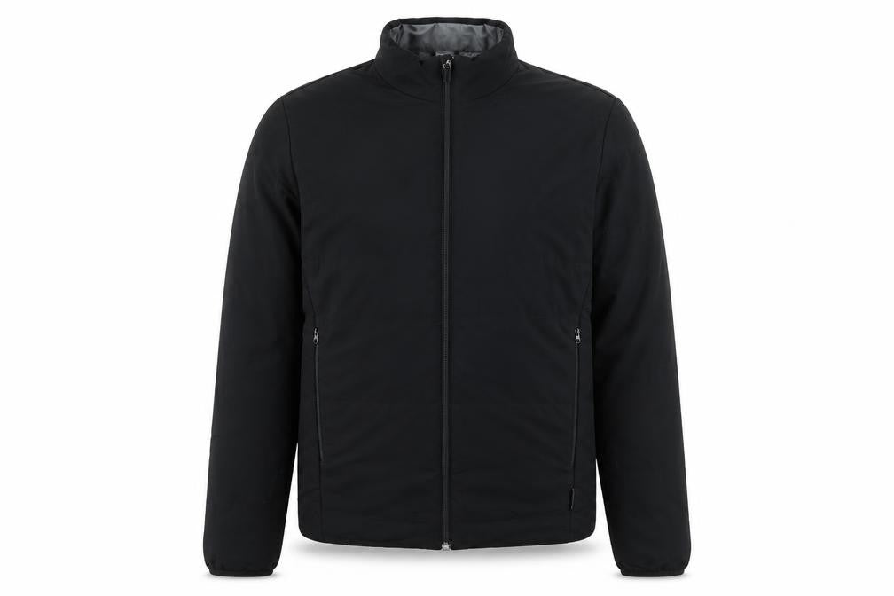 Quechua Mens Black Puffer Jacket Coat Size M Zip