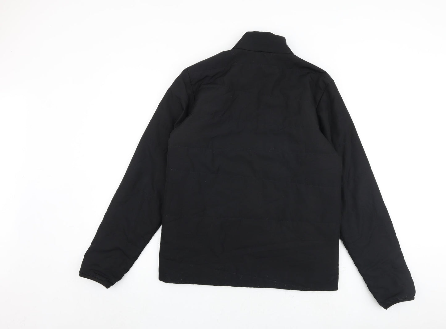 Quechua Mens Black Puffer Jacket Coat Size M Zip
