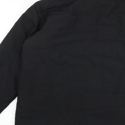 Quechua Mens Black Puffer Jacket Coat Size M Zip