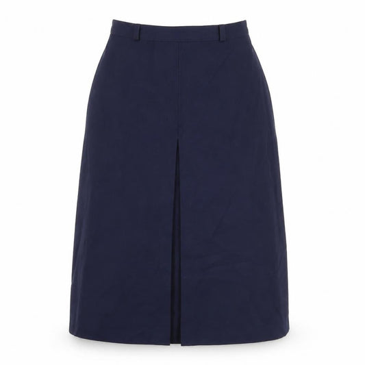 St Michael Womens Blue Polyester Flare Skirt Size 10 Zip