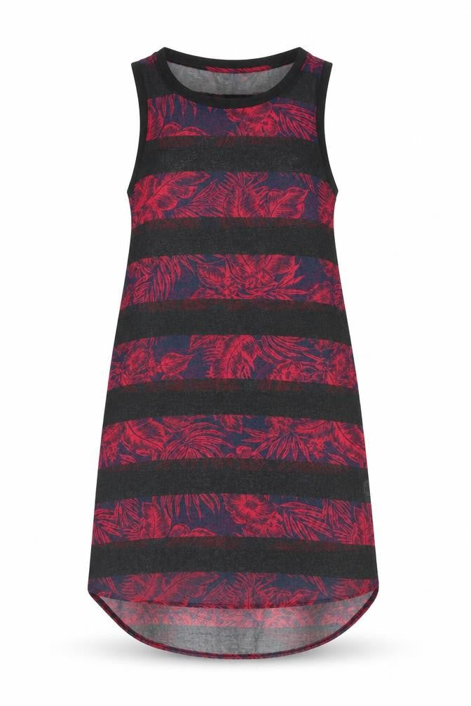 NEXT Womens Black Floral Polyester A-Line Size 6 Round Neck Pullover