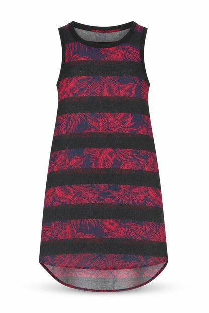 Next Womens Black Floral Polyester A-Line Size 6 Round Neck Pullover