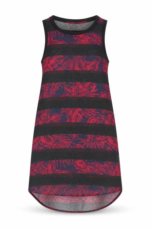 Next Womens Black Floral Polyester A-Line Size 6 Round Neck Pullover