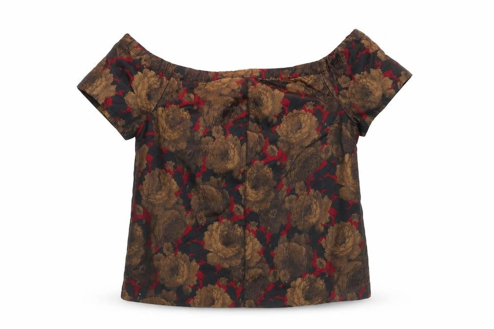 ASOS Womens Multicoloured Floral Polyester Basic Blouse Size 10 Round Neck