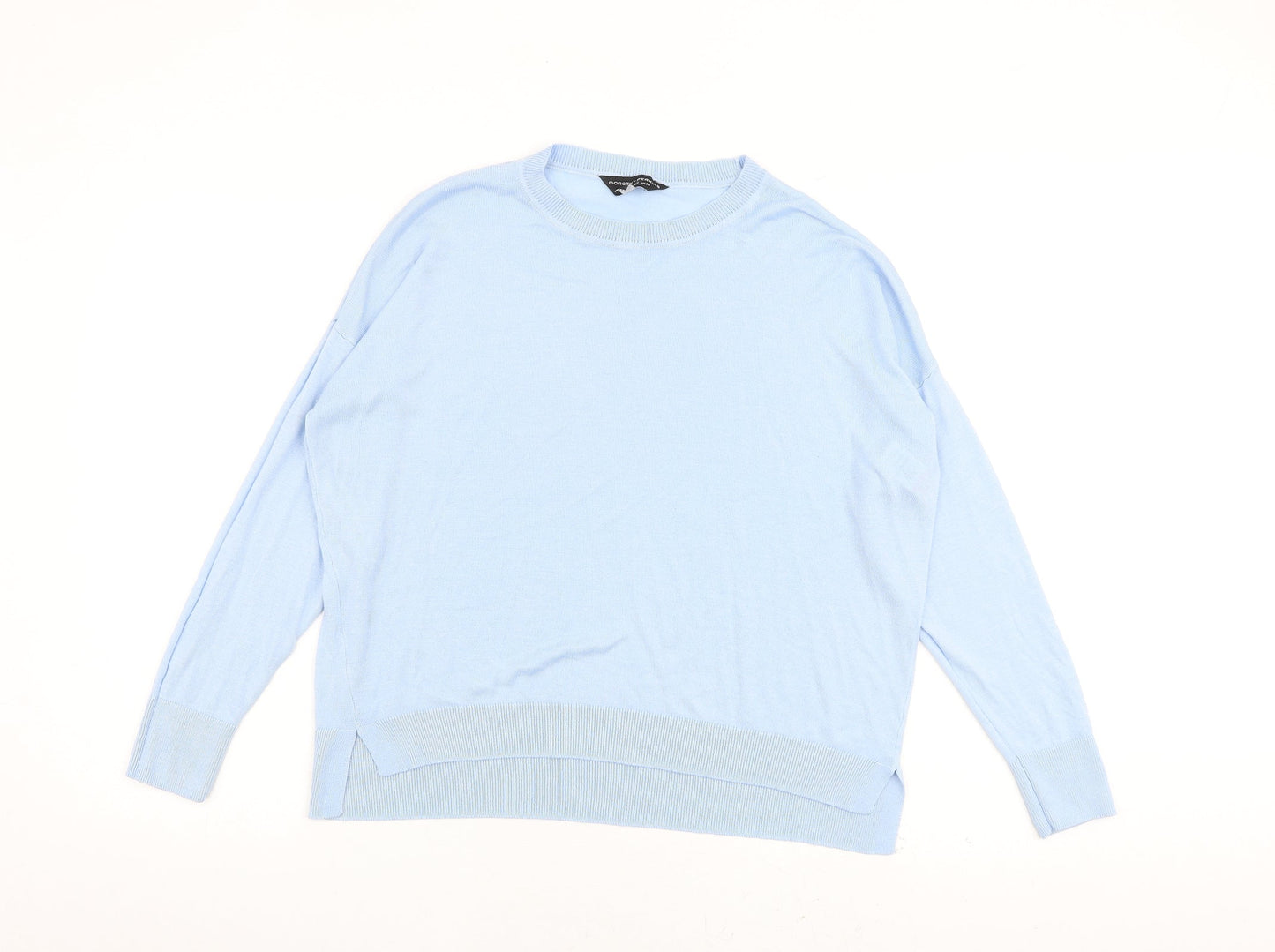 Dorothy Perkins Womens Blue Round Neck Acrylic Pullover Jumper Size 14