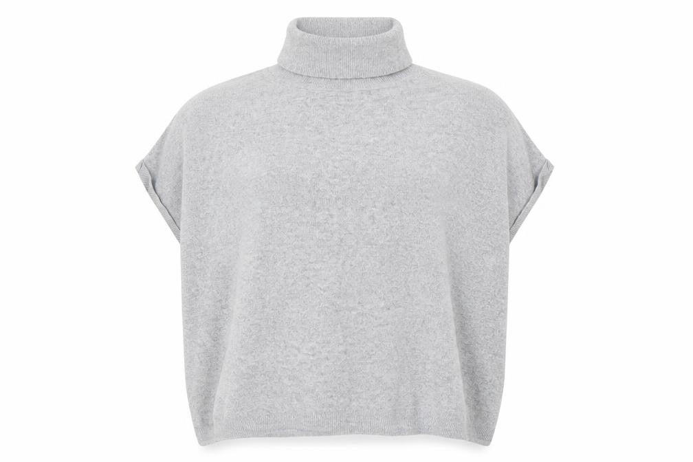 NEXT Womens Grey Roll Neck Viscose Pullover Jumper Size M