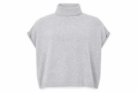 Next Womens Grey Roll Neck Viscose Pullover Jumper Size M