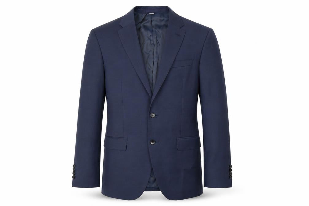 Autograph Mens Blue Wool Jacket Suit Jacket Size 40 Regular