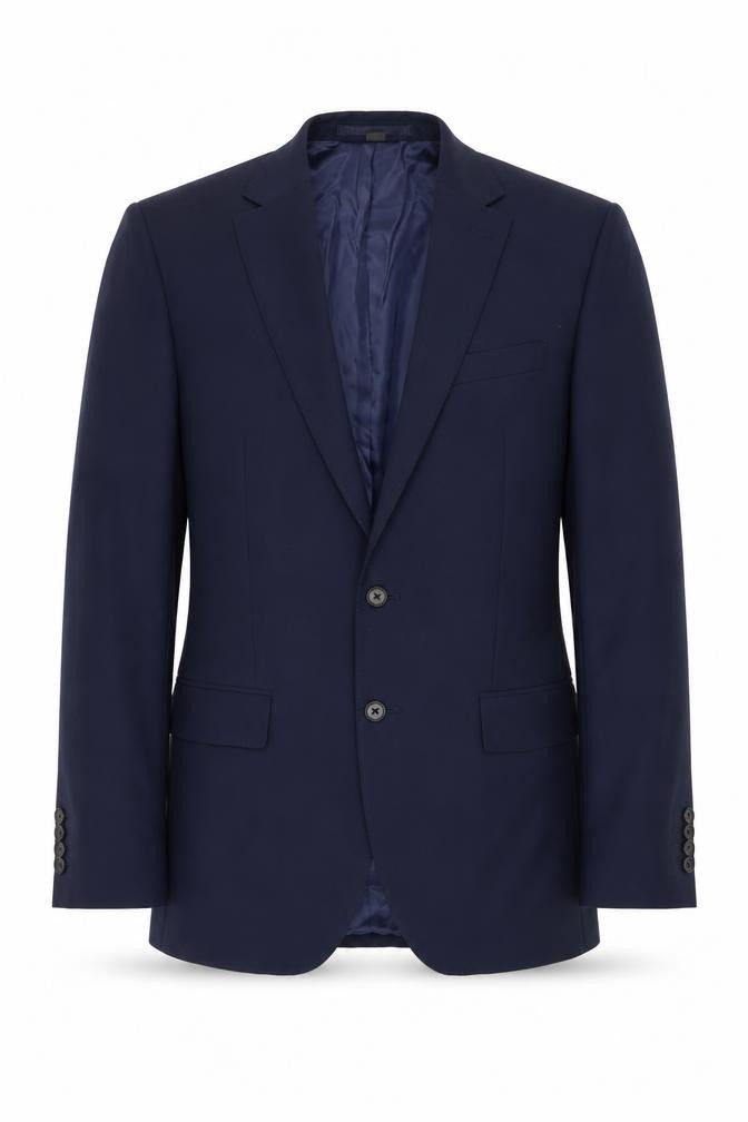 Marks & Spencer Mens Blue Wool Jacket Suit Jacket Size 38 Regular