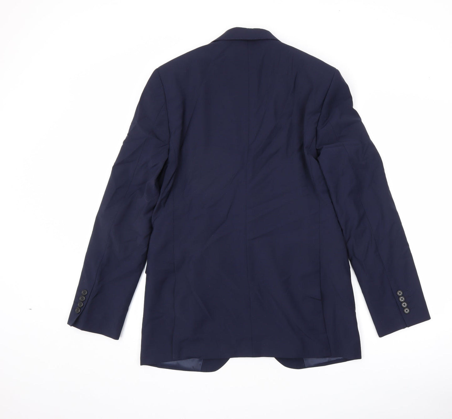Marks and Spencer Mens Blue Wool Jacket Suit Jacket Size 38 Regular