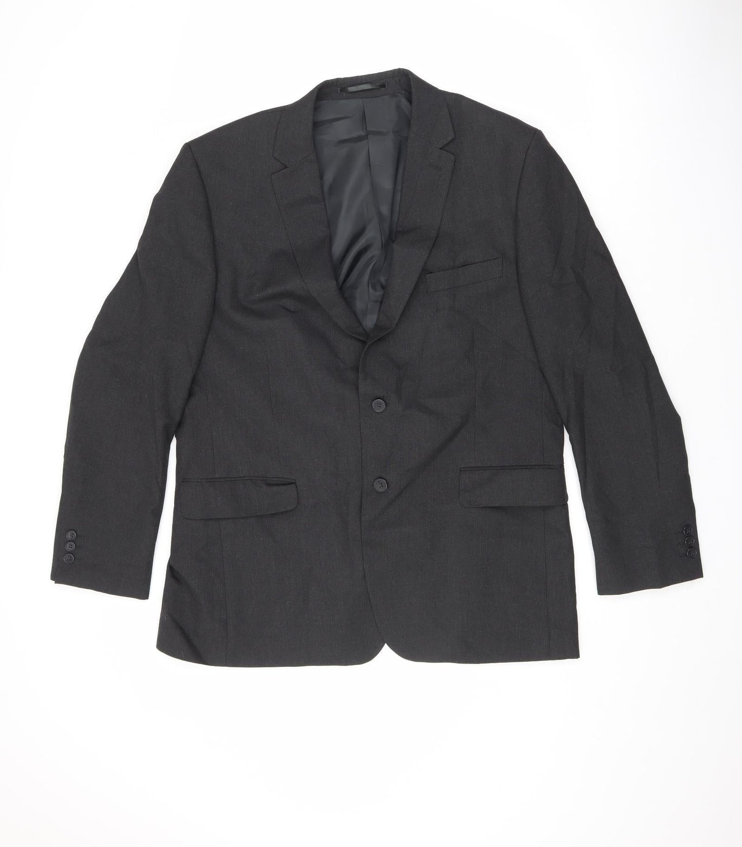 Karl Jackson Mens Black Polyester Jacket Suit Size 44 Regular