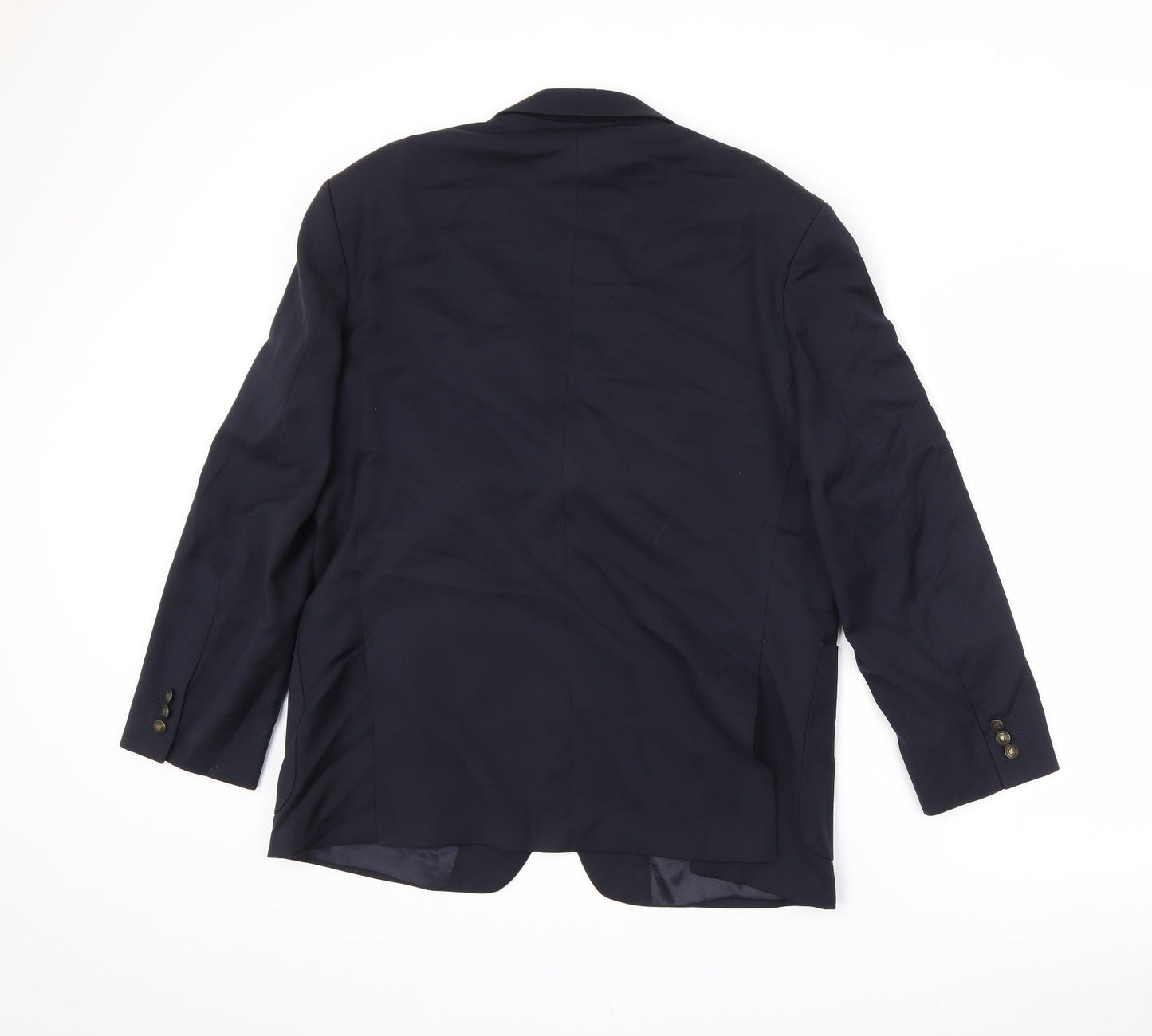 Marks and Spencer Mens Black Wool Jacket Suit Jacket Size 42 Regular