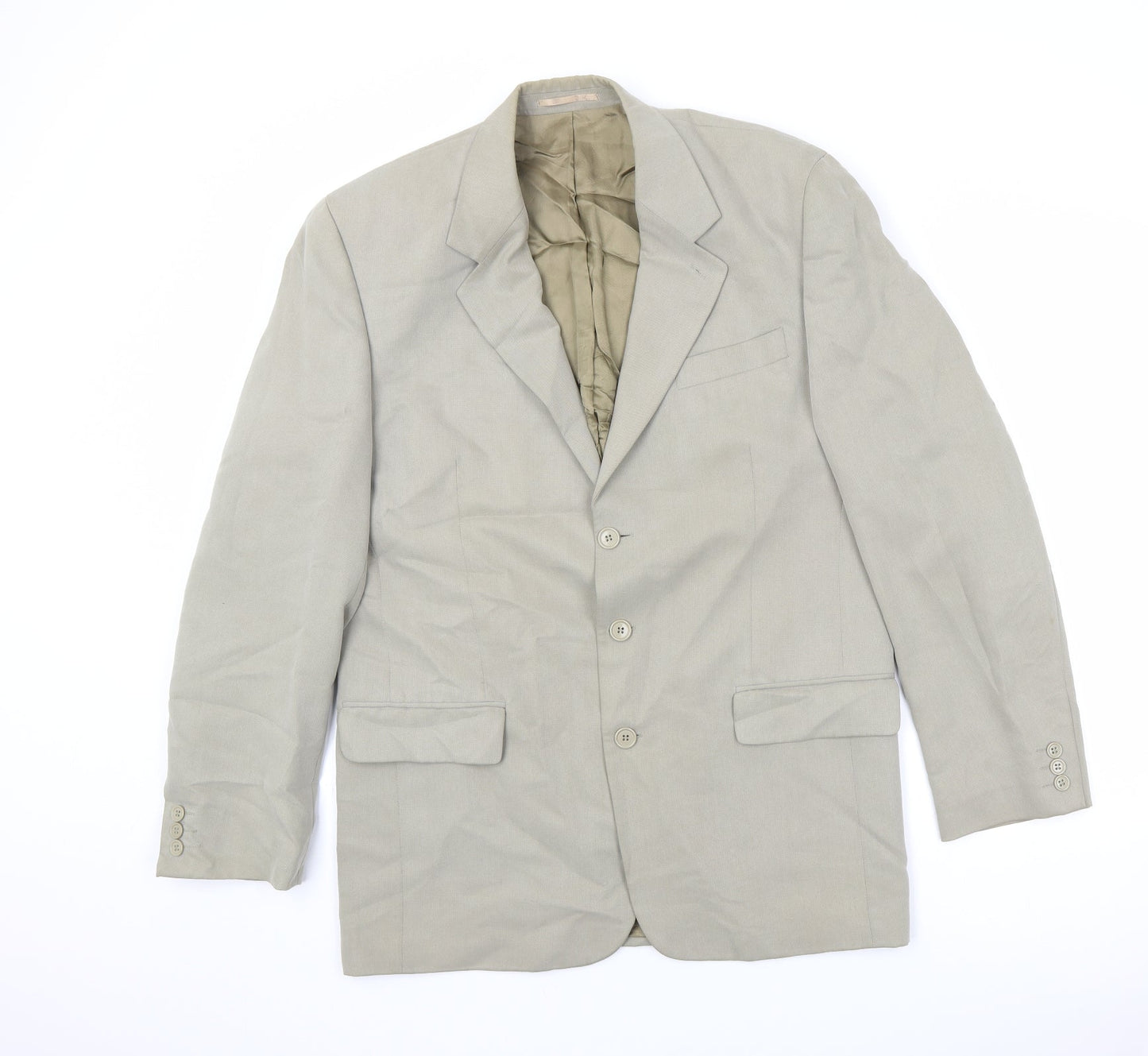 NEXT Mens Beige Modal Jacket Suit Jacket Size 40 Regular