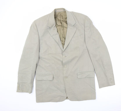 Next Mens Beige Modal Jacket Suit Jacket Size 40 Regular