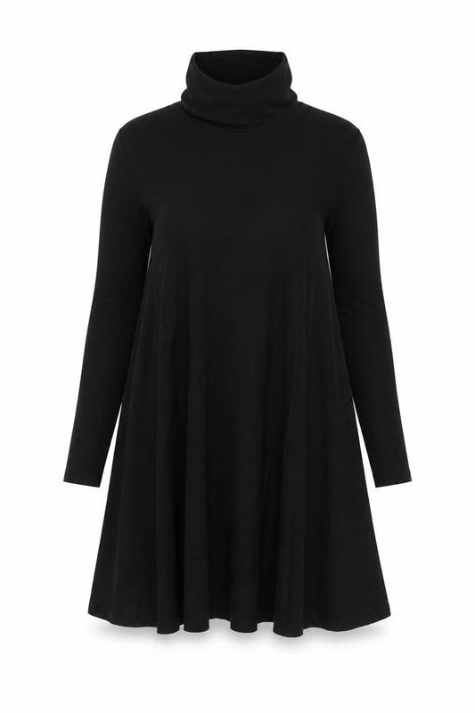 ASOS Womens Black Polyester Trapeze & Swing Size 12 Henley Pullover