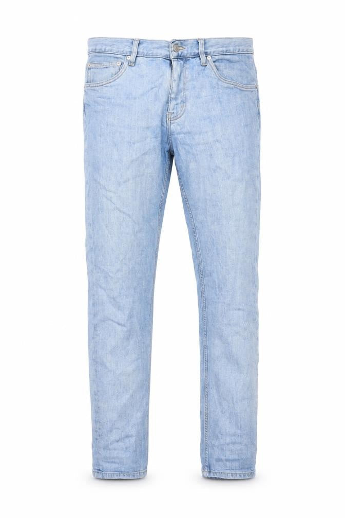 Weekday Mens Blue Cotton Straight Jeans Size 30 in L30 in Slim Button
