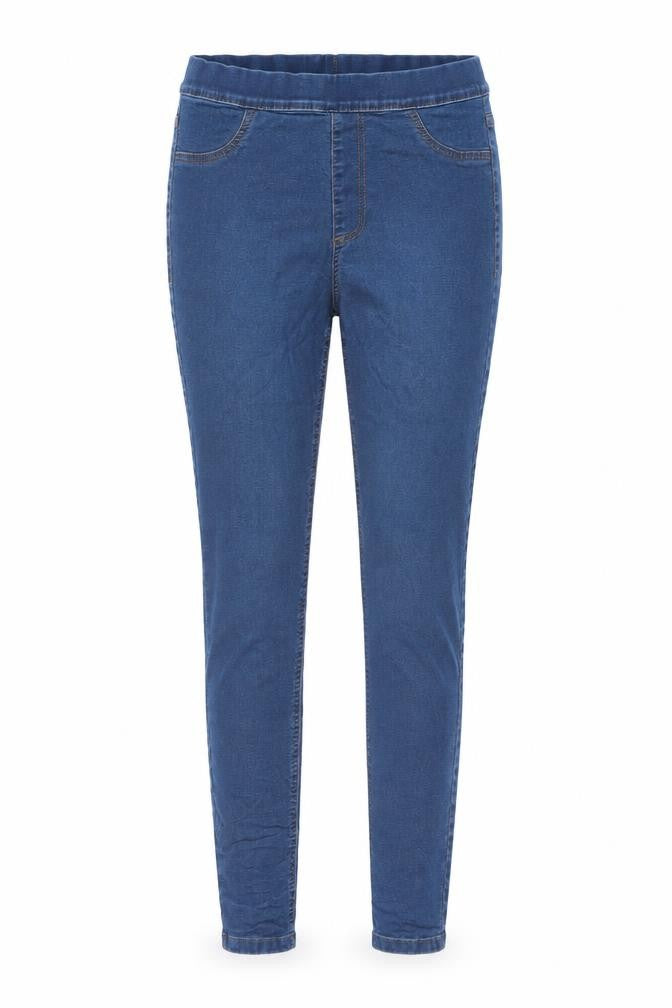Marks & Spencer Womens Blue Cotton Skinny Jeans Size 10 L26 in Regular