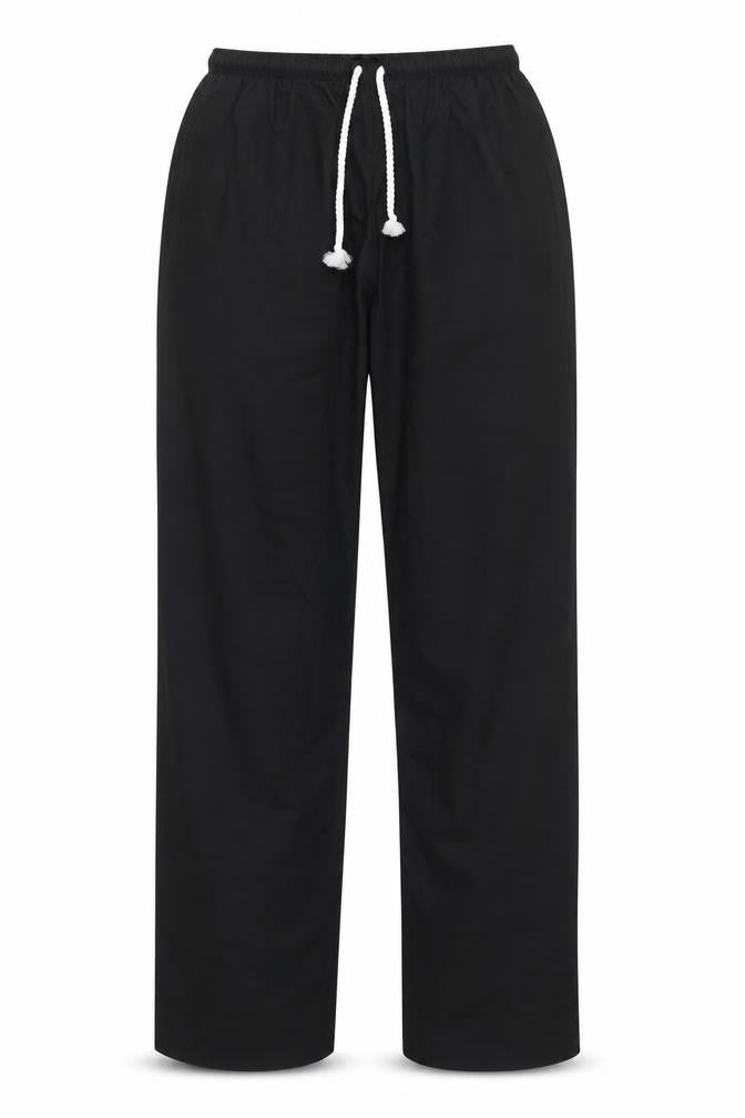 Alexandra Womens Black Polyester Jogger Trousers Size 6 L31 in Regular Drawstring - Adjustable Waist