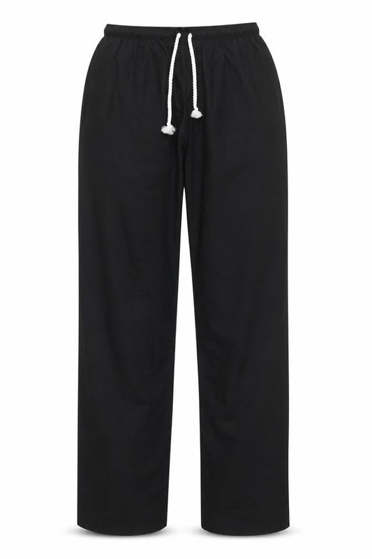 Alexandra Womens Black Polyester Jogger Trousers Size 6 L31 in Regular Drawstring - Adjustable Waist