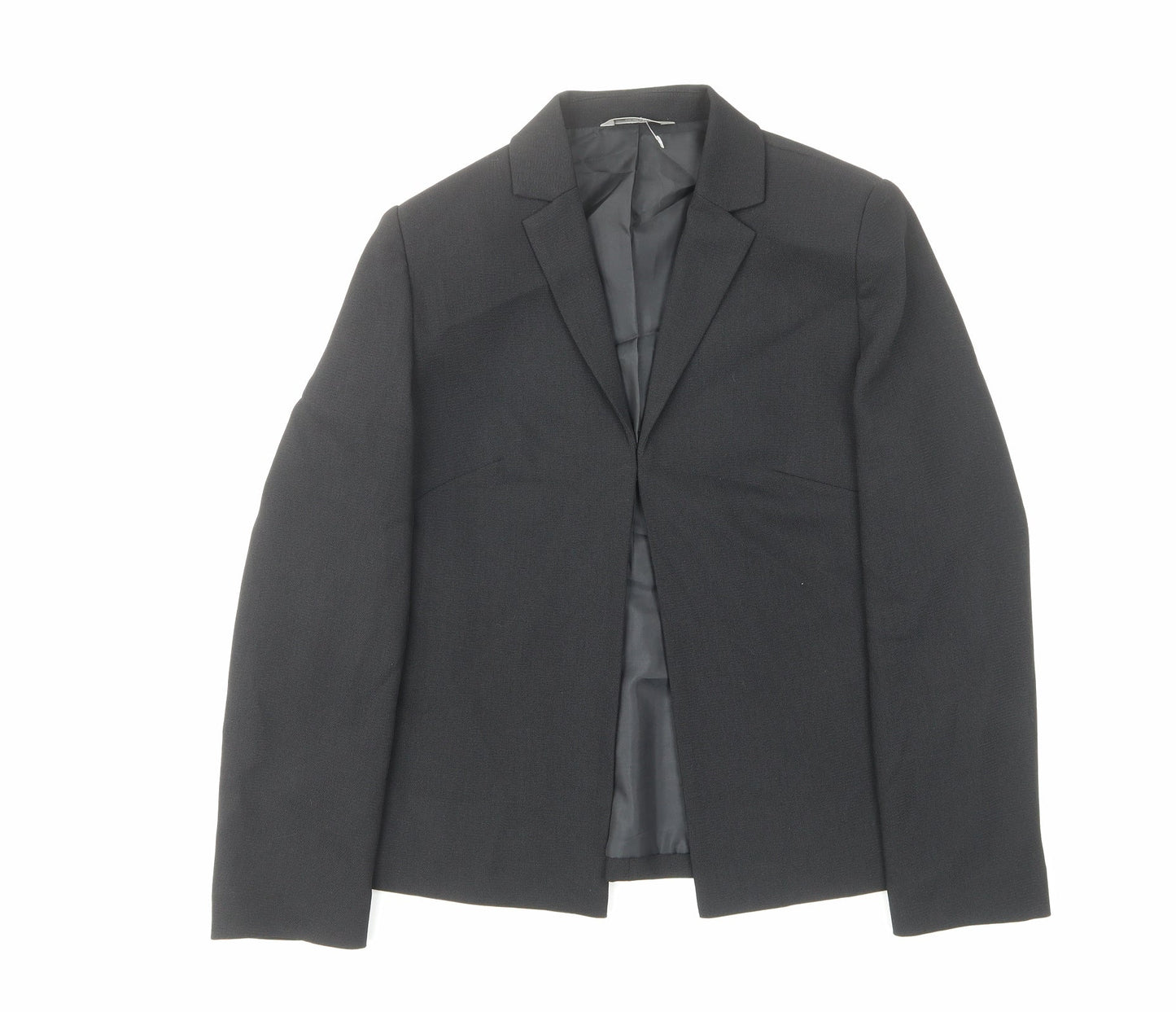 Marks and Spencer Womens Black Jacket Size 12 Hook & Eye