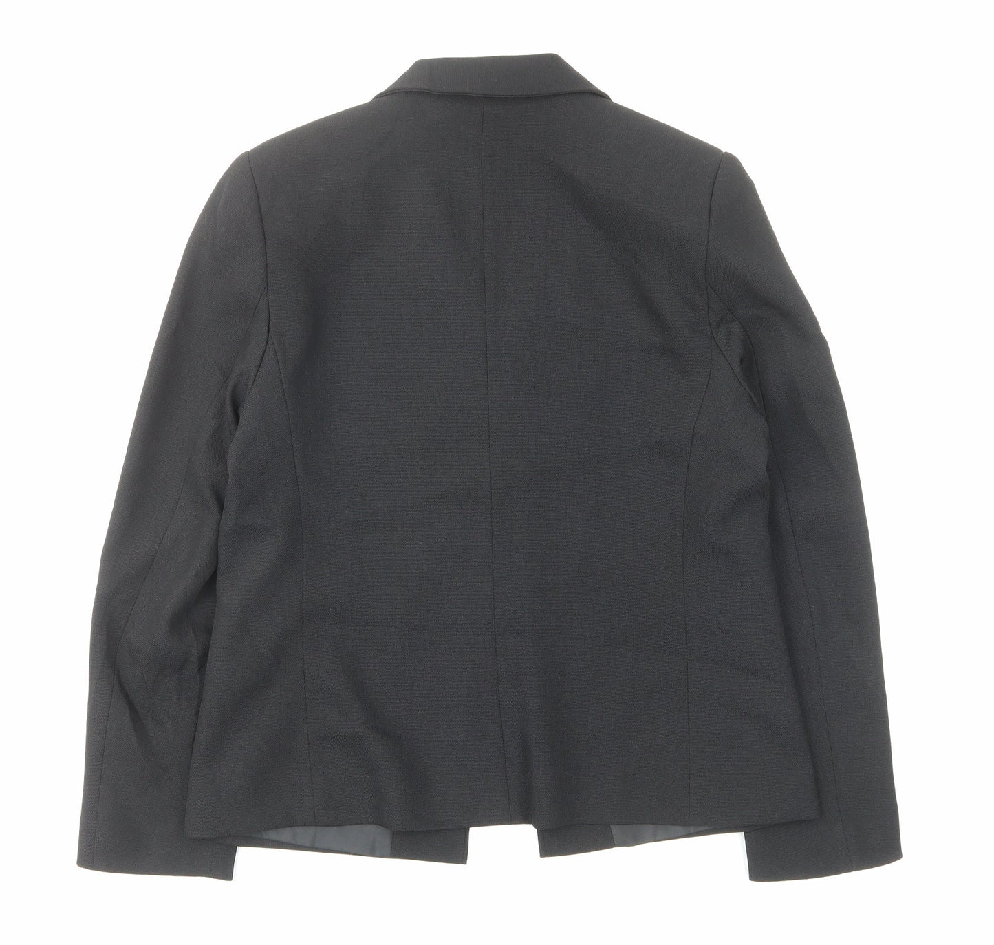 Marks and Spencer Womens Black Jacket Size 12 Hook & Eye