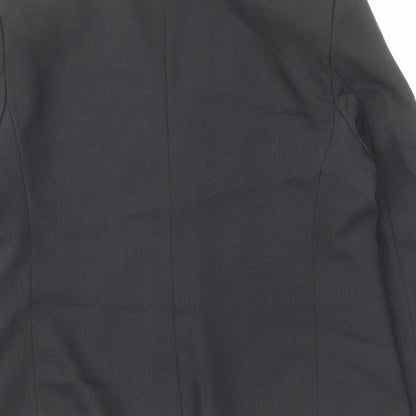 Marks & Spencer Womens Black Jacket Size 12 Hook & Eye