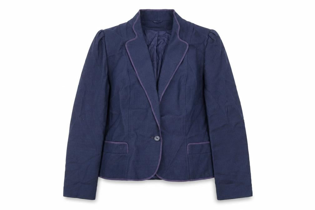 C&A Womens Blue Jacket Blazer Size 16 Button